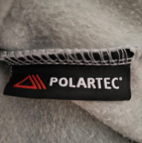 Women's Fleece Polartec Size Large 14-16 Lands End Gray Zip Up Vest - Picture 4 of 10